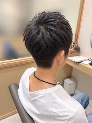 ショート メンズ 久木原 ゆりのヘアスタイル