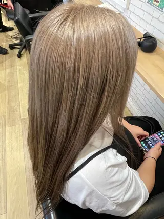 ロング カラー ヘアアレンジ bloom富里店 真衣のヘアスタイル
