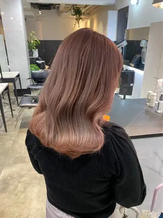 セミロング カラー 羽柴幸生✨透明感 カラー・ストレート✨のヘアスタイル