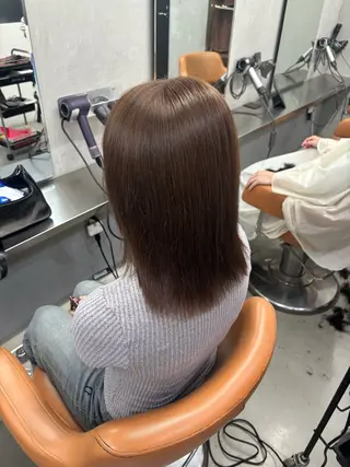 ミディアム 透明感ハイトーン カラー🦋🌧希咲のヘアスタイル