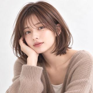 ミディアム 骨格診断/銀座店長/ 宮澤瑞穂/ボブのヘアスタイル