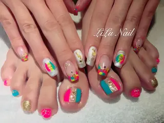 ネイル モチの良さ◉ フィルインネイル♡のネイルデザイン