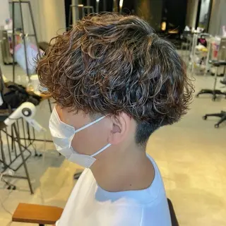 パーマ メンズ メンズパーマ特化/ シャドウ/波巻/陸翔のヘアスタイル