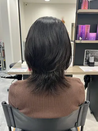 セミロング Yumi/艶髪/ 透明感カラー🤍のヘアスタイル