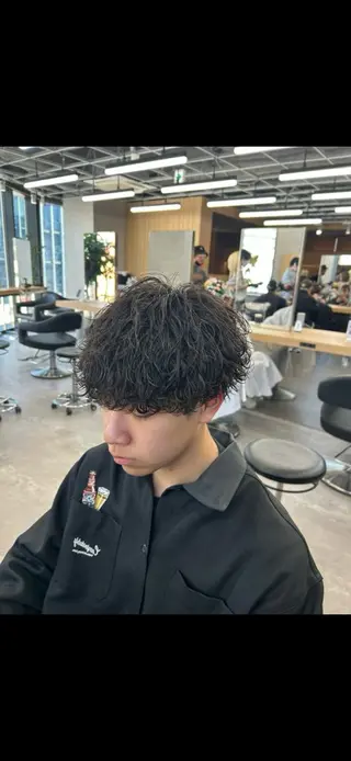 ショート パーマ メンズ トレンド🔥メンズ 特化⚡️網野裕希のヘアスタイル
