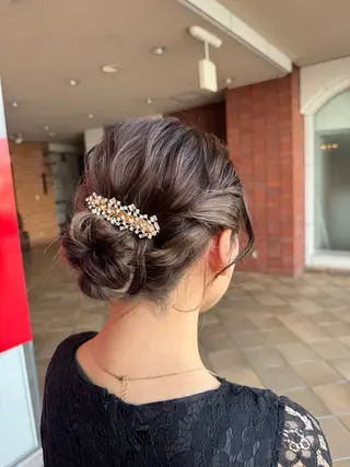 ミディアム ヘアアレンジ ERINA 🤍のマツエク・マツパデザイン