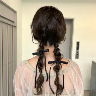 ヘアアレンジ レイヤーカット矢場町 /Shizuki🦤のヘアスタイル