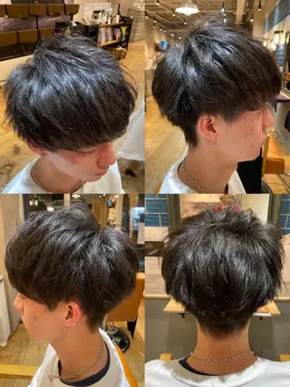 ショート 🔥メンズパーマ 特化 渡辺一翔のヘアスタイル
