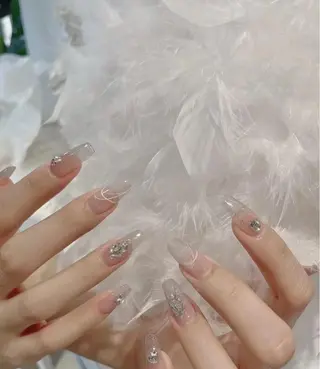セミロング めぐみのネイルサロン スタッフ練習のネイルデザイン