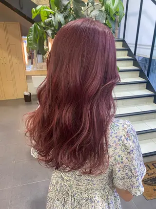 ロング カラー ヘアアレンジ TSUNA 🌙 Lim 五反田のマツエク・マツパデザイン