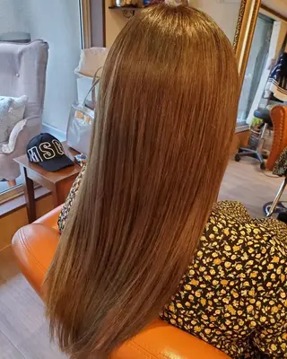 ロング カラー パーマ spa hair ark 富井直美のヘアスタイル