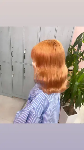 セミロング カラー 町田ブリーチ特化 MANATOのヘアスタイル
