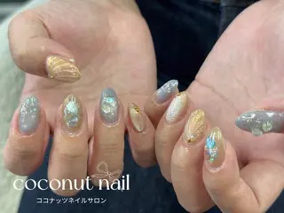 ネイル 神田 ココナッツのネイルデザイン