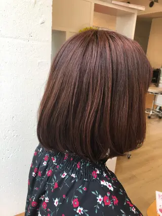 ミディアム カラー 山形 光輪子のヘアスタイル