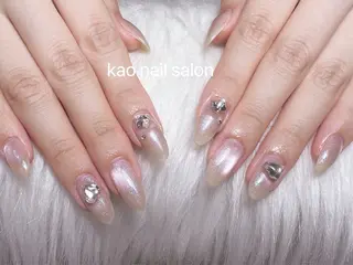 ネイル kao nail マグネット/長さだしのネイルデザイン