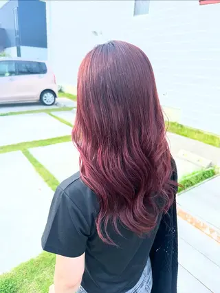 カラー 長谷川 那奈のヘアスタイル