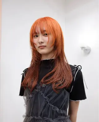 ロング カラー ヘアアレンジ 🫟ダブルカラー 小島千夏🫟のヘアスタイル