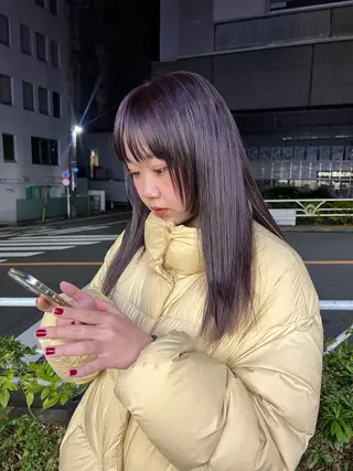 ロング レイヤーカット NERO加藤木麻彩のヘアスタイル