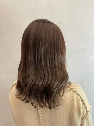 ミディアム 森長 留以のヘアスタイル