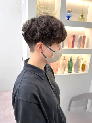 ショート パーマ 挟間  直人のヘアスタイル