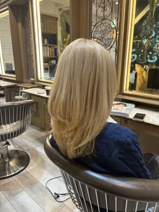 ミディアム Sena 🩶 cloe 三軒茶屋のヘアスタイル