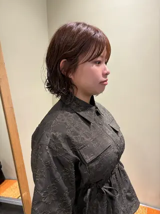 ショート パーマ 森住 優香のヘアスタイル