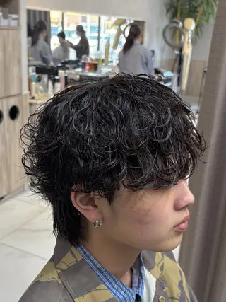 ショート パーマ メンズ GRANDEUR ryuのヘアスタイル