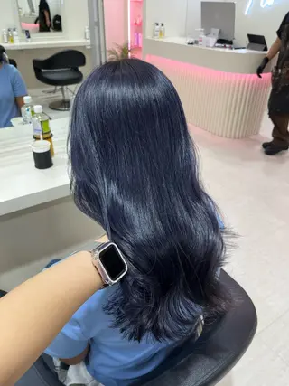 セミロング カラー 💟RINNA 艶カラー💟のヘアスタイル