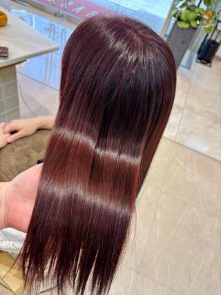 セミロング カラー 暖色カラー/ブリーチ 櫻井　華のヘアスタイル