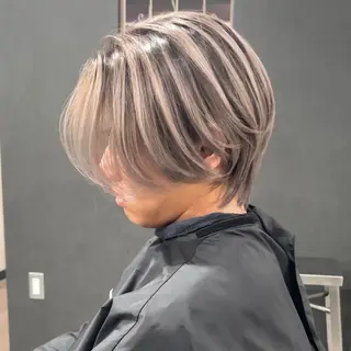 ミディアム メンズ縮毛矯正 🎖アジマ リョオのヘアスタイル