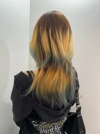 セミロング 💥ウルフカット デザインあんな💥のヘアスタイル