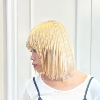 ミディアム カラー 🕊️カズヤ/ ハイトーン🕊️のヘアスタイル