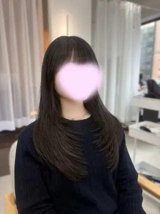 ロング ‎🤍MIU‎🤍 レイヤーカット‎🤍のヘアスタイル