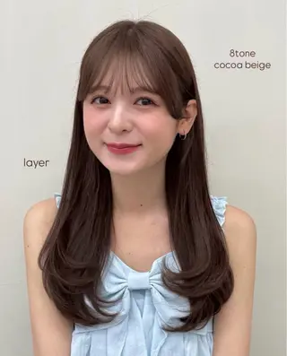 ロング 透明感/韓国ヘア/ miyu 🎀のヘアスタイル
