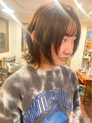 ミディアム カラー ダメージレスサロン✨ kayo🌱のヘアスタイル