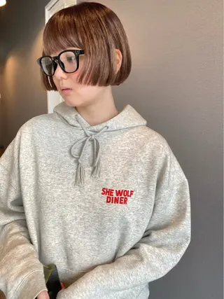 ショート カラー 似合わせカラーパーマ 🌿kitin米川のヘアスタイル