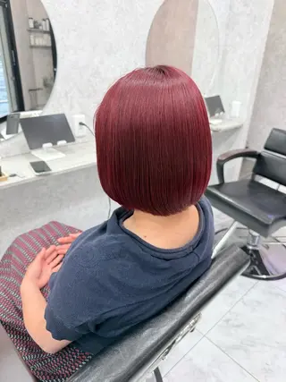 ショート カラー 🌺ハイトーン🌺 矢葺 なぎさ🌺🌺のヘアスタイル