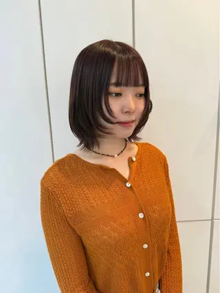 ショート カラー neneka レイヤー／パーマのヘアスタイル