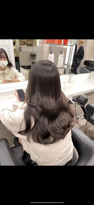 ロング カラー トレンド韓国ヘアー♡ 横浜美容室♡のヘアスタイル