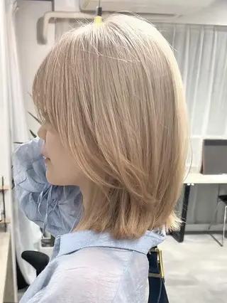 ミディアム カラー 盛れる艶髪カラー Harusa🎀のヘアスタイル