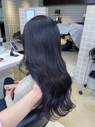 セミロング カラー ヘアアレンジ Over hair_ misakiのヘアスタイル