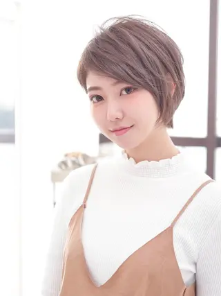 ショート カラー パーマ ヘアアレンジ キッズ ネイル マツエク・マツパ 永野 良一のヘアスタイル