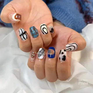 ミディアム ネイル SalonPrima 西院Nail&Eyeのネイルデザイン
