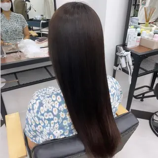 ロング カラー パーマ ヘアアレンジ メンズ mona/ ストレートスタイル✨のヘアスタイル