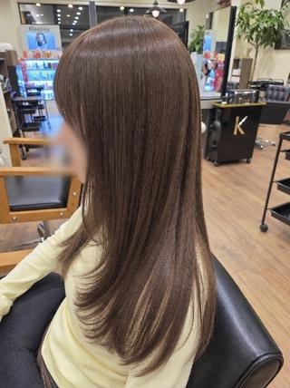 ロング カラー 関口 友菜のヘアスタイル