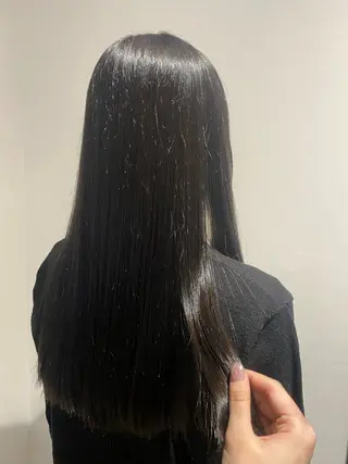 ロング カラー 繋 真帆のヘアスタイル