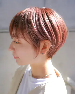ショート カラー 辻口 俊のヘアスタイル