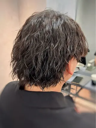 セミロング カラー パーマ ヘアアレンジ メンズ キッズ TOON 川崎店 👫🏼橋本貴志のヘアスタイル