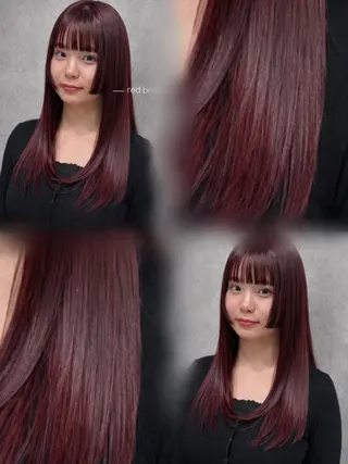 ロング 💞暖色艶カラー/ ホウツキカナ🍒のヘアスタイル