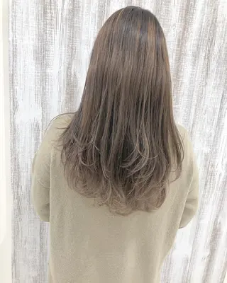 ミディアム カラー 横浜ブリーチムラ直し ハイトーン/ブリーチのヘアスタイル